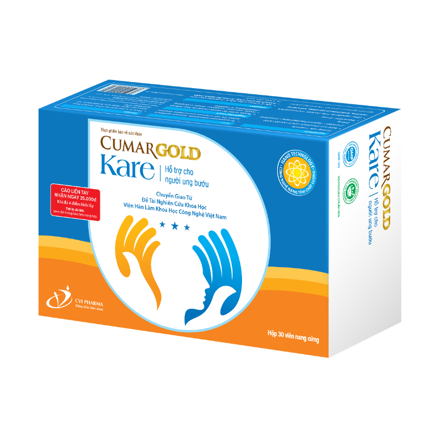 Viên uống CumarGold Kare hỗ trợ cho người ung-bướu (3 vỉ x 10 viên)