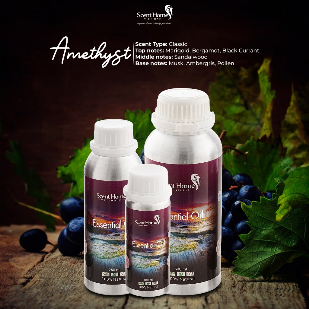 [Chính hãng] Tinh dầu Amethyst - ScentHomes (Amethyst- 50ml,100ml,250ml)