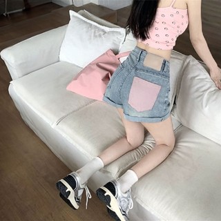 Quần Short Jean Nữ Lai Tua Trơn Loang Màu Kiểu Đẹp