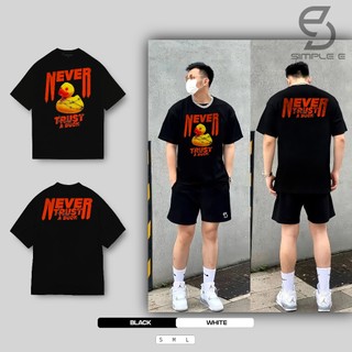 Áo Thun Unisex Local Brand SIMPLE "E" Form Oversize Cotton 100% 250gsm NeverTrust.