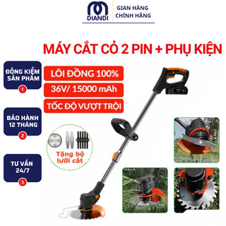 Máy cắt cỏ cầm tay mini dùng pin sạc điện dùng kèm 8 lưỡi-VD.Store