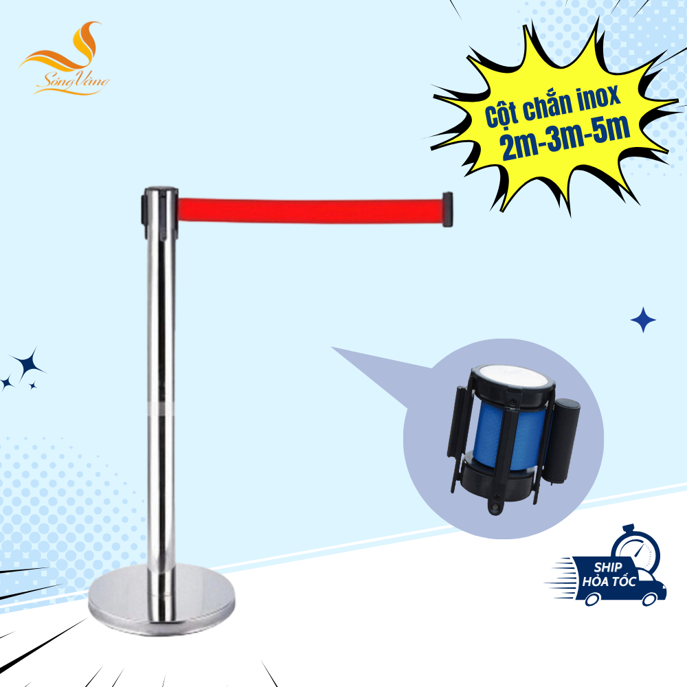 Cột phân luồng cách ly - Cột chắn inox dây căng G28-H