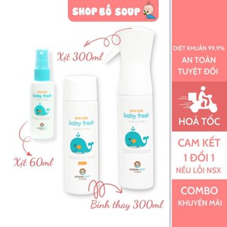 Xịt diệt khuẩn, khử mùi cho đồ chơi, bình sữa, núm ti giả Baby Fresh an toàn cho bé