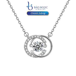 Dây chuyền bạc nữ s925 cho cô nàng cá tính Dancing Stone Trend 2024 - DB2966 -Bảo Ngọc Jewelry