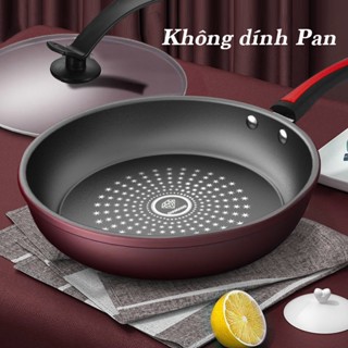 26-32cm Chảo chống dính vân kim cương pha lê dày bền đẹp phù hợp mọi loại bếp trong gia đình cho bếp gas & Bếp Điện Từ