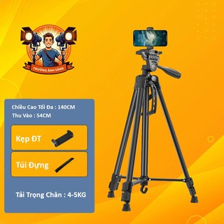 Chân chụp ảnh chân TRIPOD 1M4 CAO CẤP, giá đỡ quay phim, chụp ảnh, livestream