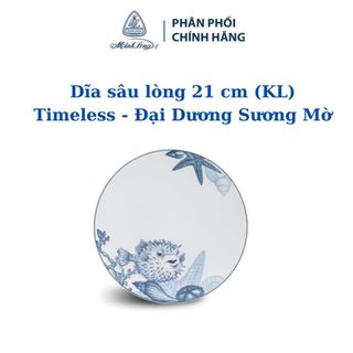 Dĩa sâu lòng 21 cm (KL) - Timeless - Đại Dương Sương Mờ - Gốm sứ cao cấp Minh Long I
