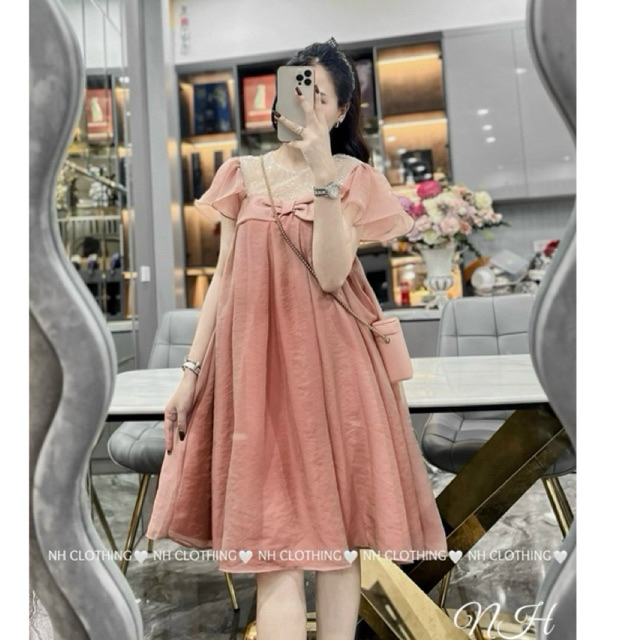 Váy nơ ngực kim sa sm