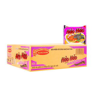 Thùng 30 gói mì Hảo Hảo sa tế hành tím
