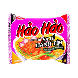Thùng 30 gói mì Hảo Hảo sa tế hành tím