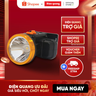 Đèn pin đội đầu Điện Quang ĐQ PFL16 R BLY(Pin sạc Lithium, Đen – Vàng, 2.5W, warmwhite)