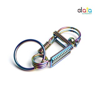 Móc khóa inox mạ màu titan - dũng data slingshot