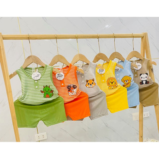 Đồ thun lạnh ba lỗ size 7-17kg cho bé trai và bé gái minkymom