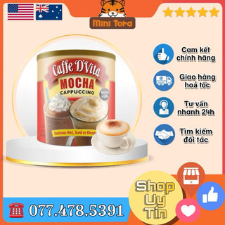 Bột cà phê hòa tan Caffe D’Vita Mocha Cappuccino của Mỹ 1,8kg