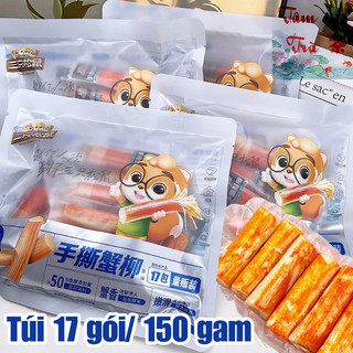 🧡 Món ăn vặt thanh cua ba con sóc - Túi 17 gói 🦀