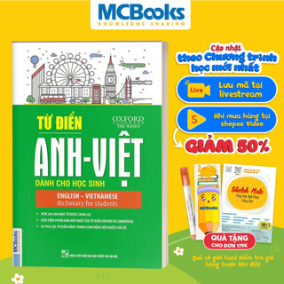 Sách - Từ điển Anh-Anh-Việt dành cho học sinh (Tái bản 2020) - MCBooks