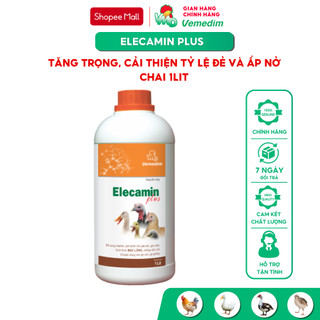 Vemedim Elecamin Plus Dung dịch bổ sung vitamin, axit amin cho gia súc, gia cầm, chai 1lit