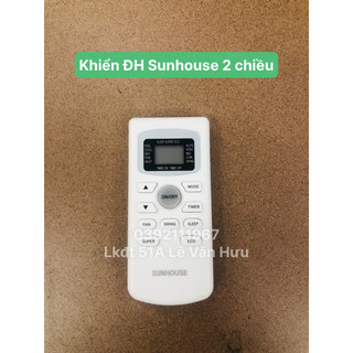 Điều khiển điều hoà Sunhouse 2 chiều