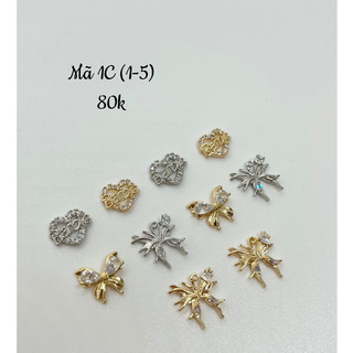 Set charm cao cấp 1c, 2c mix hình phụ kiện trang trí nail