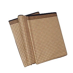 Chiếu Điều Hoà Sợi Mây Lót Lụa Cao Cấp Có Chun Cài Góc Hàng Loại