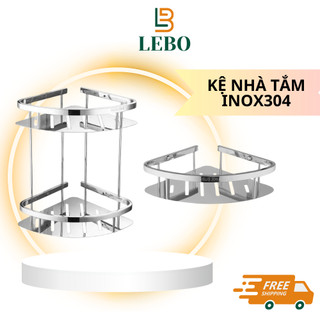 Kệ Để Đồ Phòng Tắm Kệ Thẳng Kệ Góc Đa Năng Inox304 Có Móc Treo LEBO