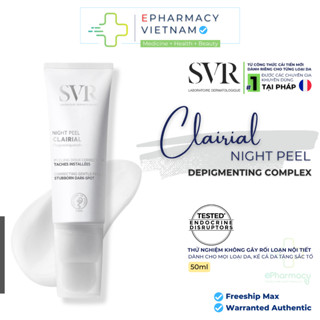 Kem Dưỡng Ẩm SVR CLAIRIAL Night Peel Kem Dưỡng Ban Đêm Làm Mờ Vết Nám 50ml