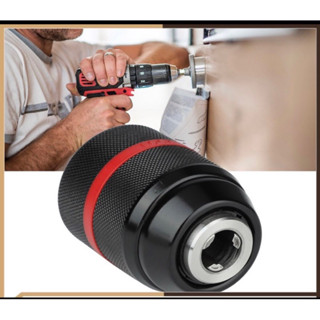 Đầu Kẹp Mũi Khoan Autolook 10mm,13mm-Hàng Cao Cấp, Viền Đỏ