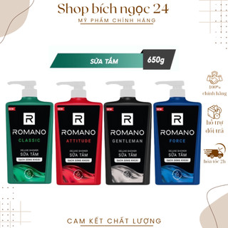 Sữa tắm Romano hương nước hoa Classic/ Attitude/ Force/ Gentleman 650g