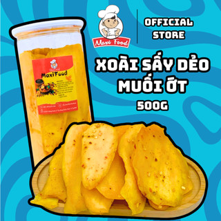 500g xoài sấy dẻo muối ớt - maxifood