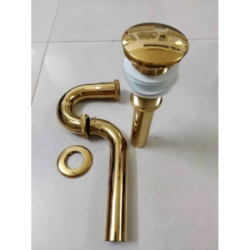 Xi phông thoát lavabo, ống xả lavabo đồng, vàng, inox các loại