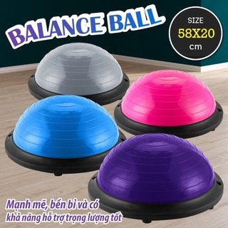 (ALL SIZE 46CM-58CM)professionall.gym19 Bóng tập YOGA bóng tập thể lực thăng bằng BALL BALANCE Bosu