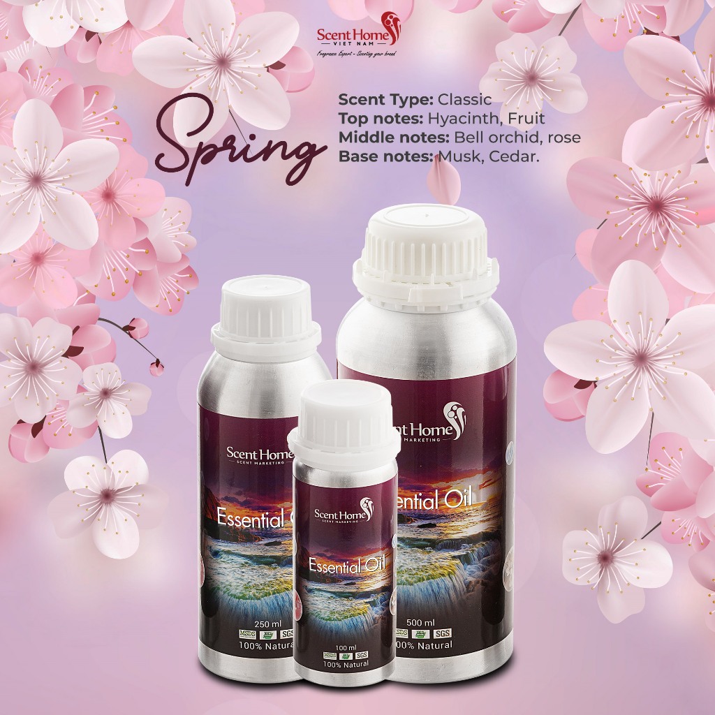 [Chính hãng] Tinh dầu Spring - ScentHomes (Spring- 50ml,100ml,250ml)