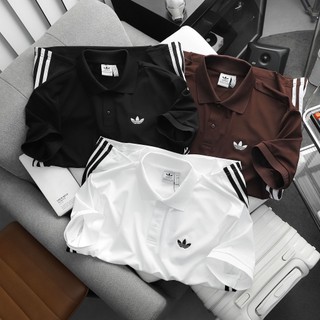 Áo Thun POLO D A S 3 MÀU 3-STRIPES SỌC EO cao cấp, Cotton Thoáng Mát, Chuẩn Form