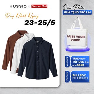 Áo sơ mi nam tay dài HUAYRA form suông vải Linen dày dặn, cao cấp, thanh lịch - HUSSIO