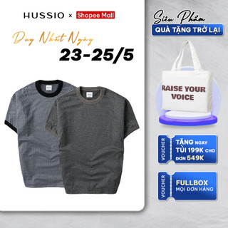 Áo thun cổ tròn NEGAV vải Cotton dệt kim dày dặn, co giãn, sang trọng - HUSSIO
