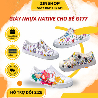 Giày Nhựa Native Trẻ Em G177 Sắc Màu [ TỔNG KHO SỈ ] Chống Nước, Siêu Mềm, Thoáng Khí Cho Bé