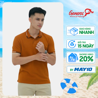 Áo polo nam GENEROS nhiều mẫu Áo thun có cổ form suông co giãn nhẹ bền mát