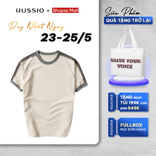 Áo thun nam cổ tròn AUSTIN vải Cotton Pique dày dặn, trẻ trung, năng động - HUSSIO