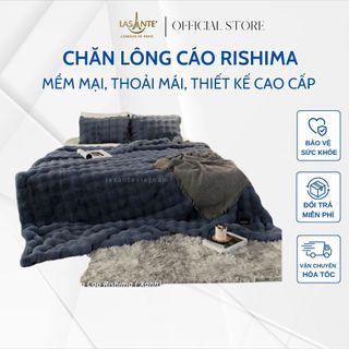 Chăn lông cáo Rishima Pháp Lasante ấm áp, mềm mại dùng cho mùa đông