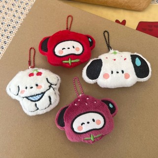 Móc Khóa Mini Bằng Bông Hình Thú Dễ Thương Nhiều Mẫu Cute
