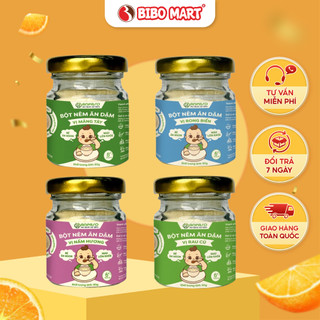 Hạt nêm ăn dặm cho bé anpaso gia vị ăn dặm bột nêm vị rau củ nấm hương măng tây rong biển tự nhiên - bibo mart