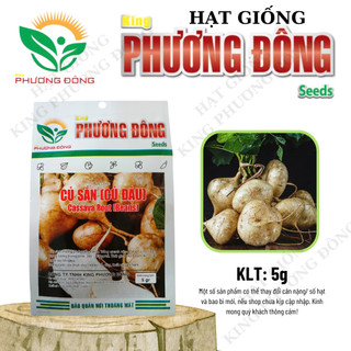 Hạt giống củ sắn 5gr - mua 3 tặng 1 cùng loại - hạt giống king phương đông