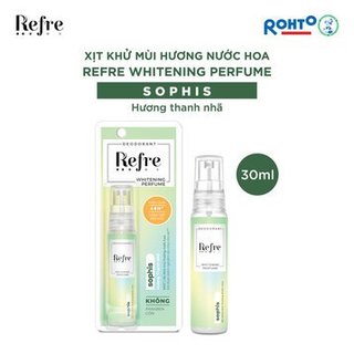 Xịt Khử Mùi Refre Whitening Perfume Hương Vui Tươi 30ml
