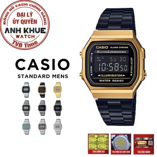 Đồng hồ unisex dây kim loại Casio chính hãng A168 Series (36mm)