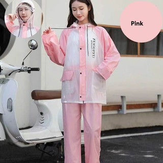 Áo mưa mới bộ quần mưa đầy đủ bộ áo mưa tay mỏng leo núi xe điện áo mưa nam nữ thời trang chạy bộ, đạp xe cho nữ