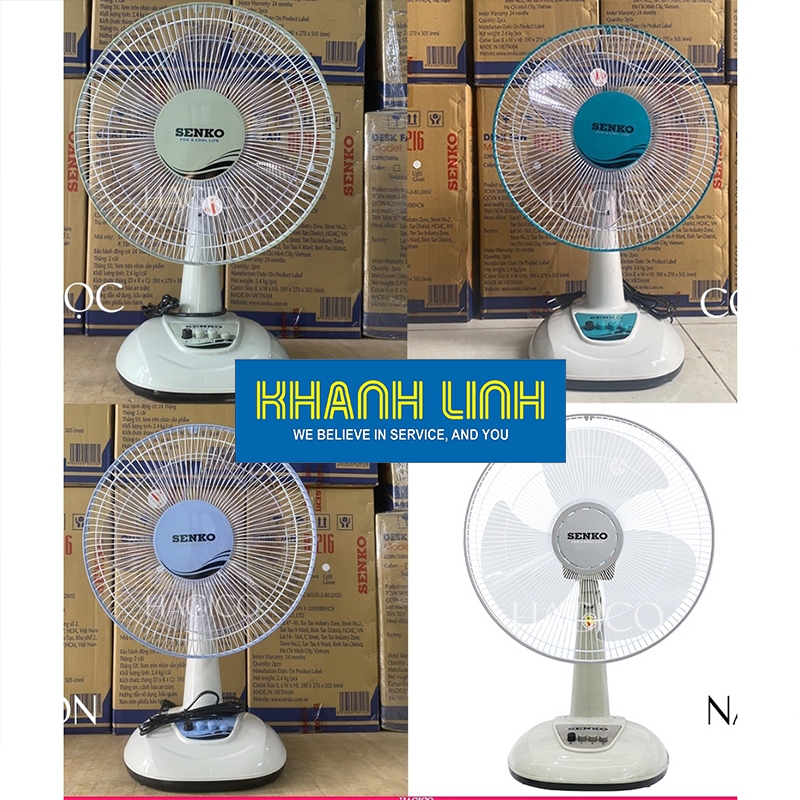 Quạt bàn SENKO B1216 - Bảo hành 24 tháng chính hãng