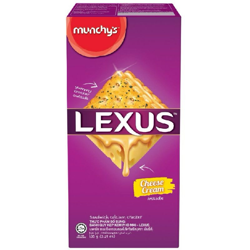 Bánh quy kẹp kem LEXUS Munchy’s Malaysia