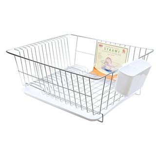  Kệ để chén bát đĩa inox kèm khay nhựa hứng nước  Ami Hàn Quốc 051 Dài 470mm* Rộng 400mm* Cao 200mm  