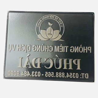 Khắc mặt dấu cao su con dấu flash - loại cán pha lê đen