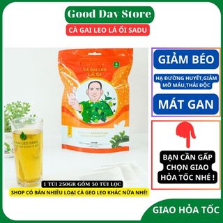Trà cà gai leo lá ổi Sadu hỗ trợ tiêu hóa,dạ dày,tim mạch - Hỗ trợ giảm cân kiểm soát đường huyết